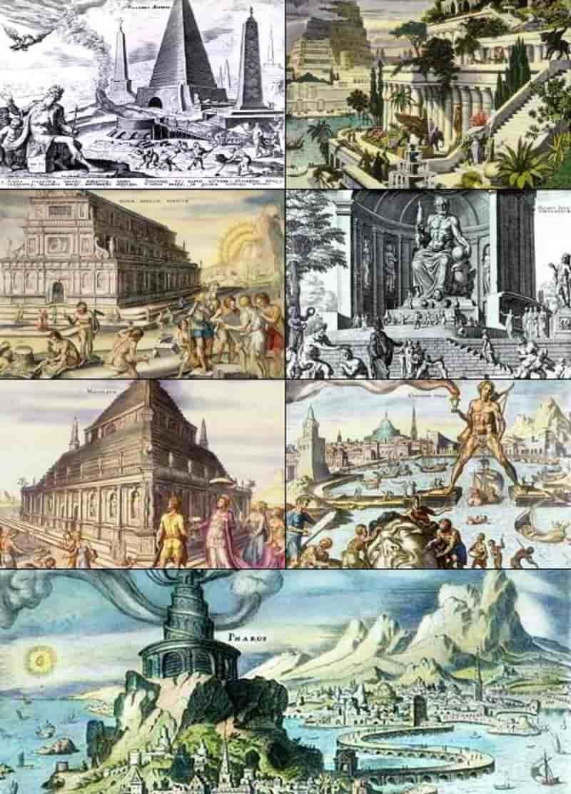 7 Wonders of the Ancient World: Approximate date of construction, Location, Function, Owner, Builder, Disappearance