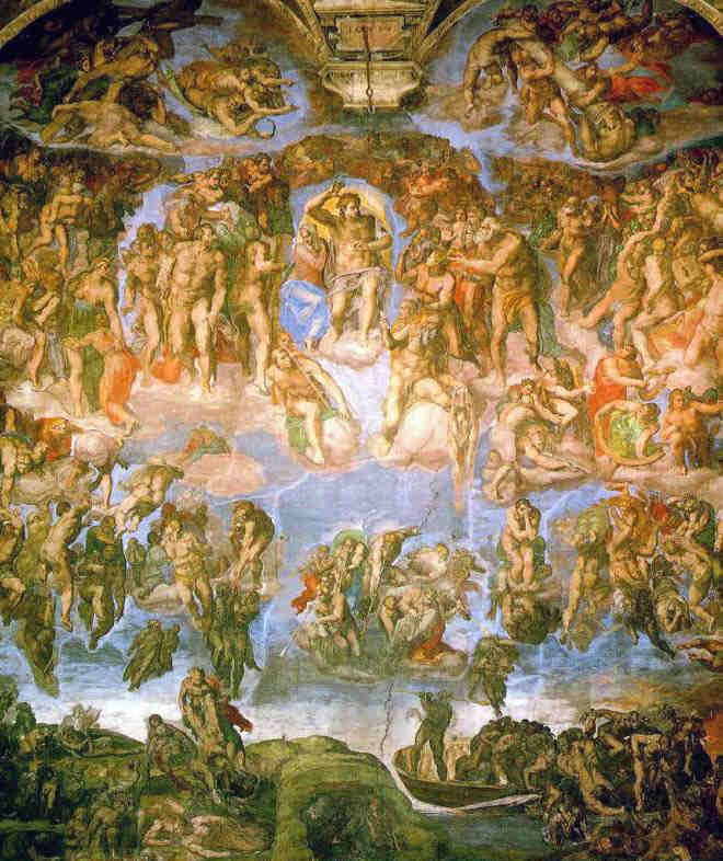 Book of revelation michelangel last judgement