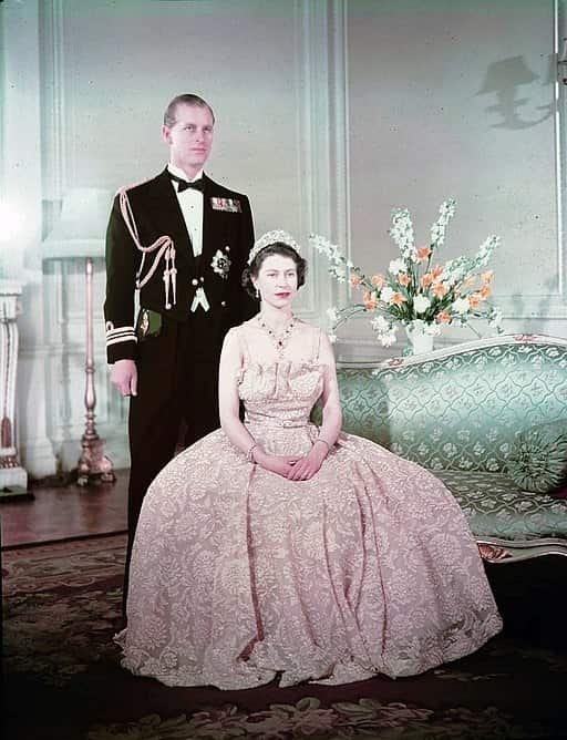 Princess Elizabeth, Duchess of Edinburgh (later Queen Elizabeth II) and the Duke of Edinburgh in 1950