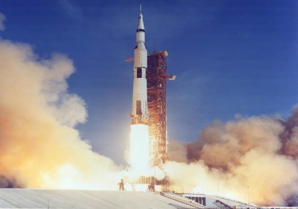 Saturn V launched Apollo 11, putting man on the Moon