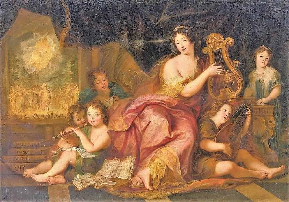 Mme. de Maintenon with the natural children of Louis XIV