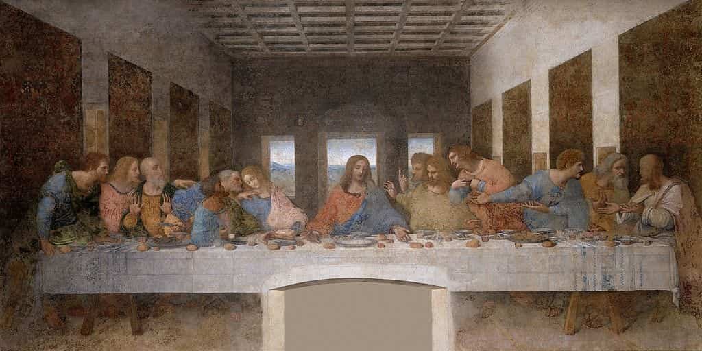 The Last Supper Painting by Leonardo da Vinci at Santa Maria delle Grazie (Milan)