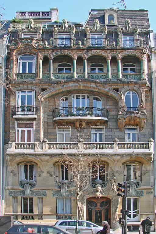 Art Nouveau building by Jules Lavirotte in Paris