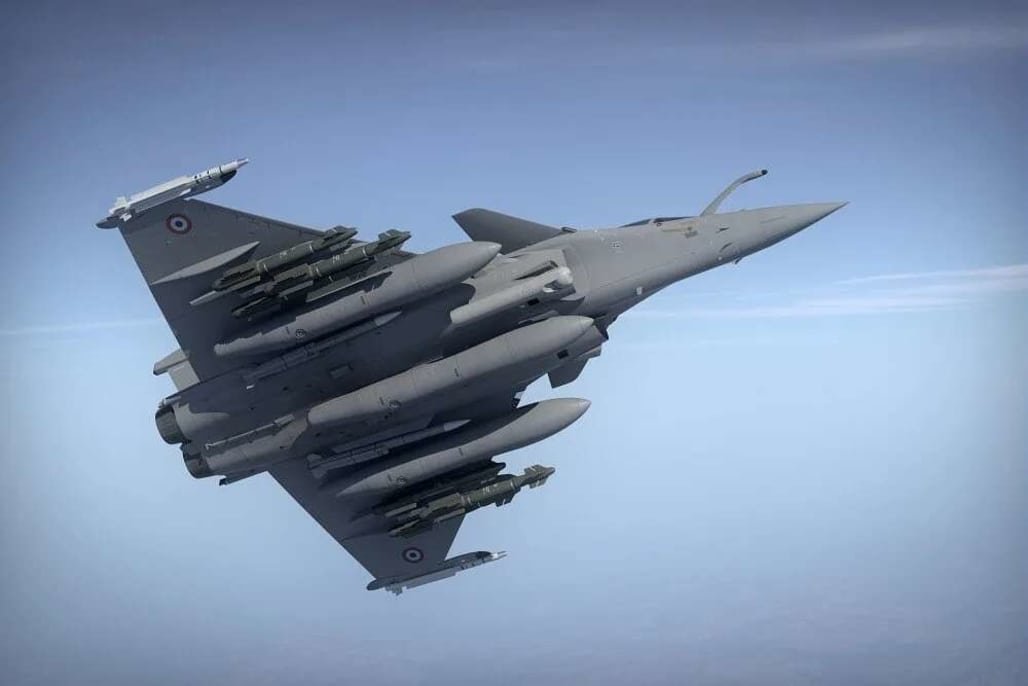 French air force rafale b in flight dassault aviation