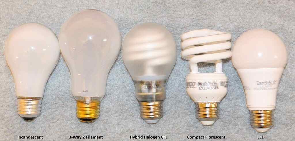Comparison light bulbs