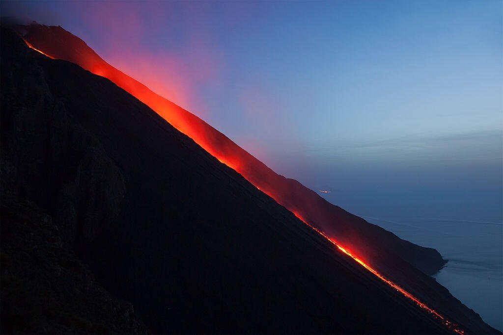 Stromboli Volcano (Southern Italy) Constantly Erupting For Over 20 000 Years