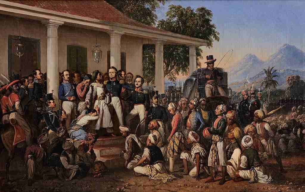 The arrest of pangeran diponegoro painting