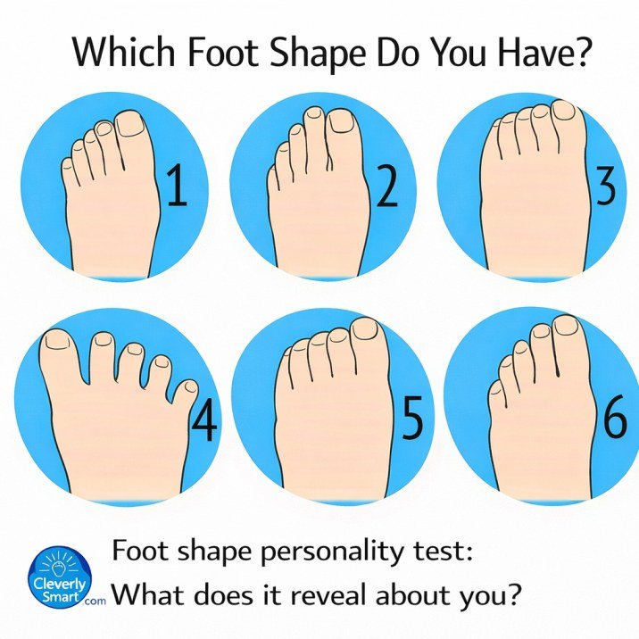 Foot shape personality test reveal