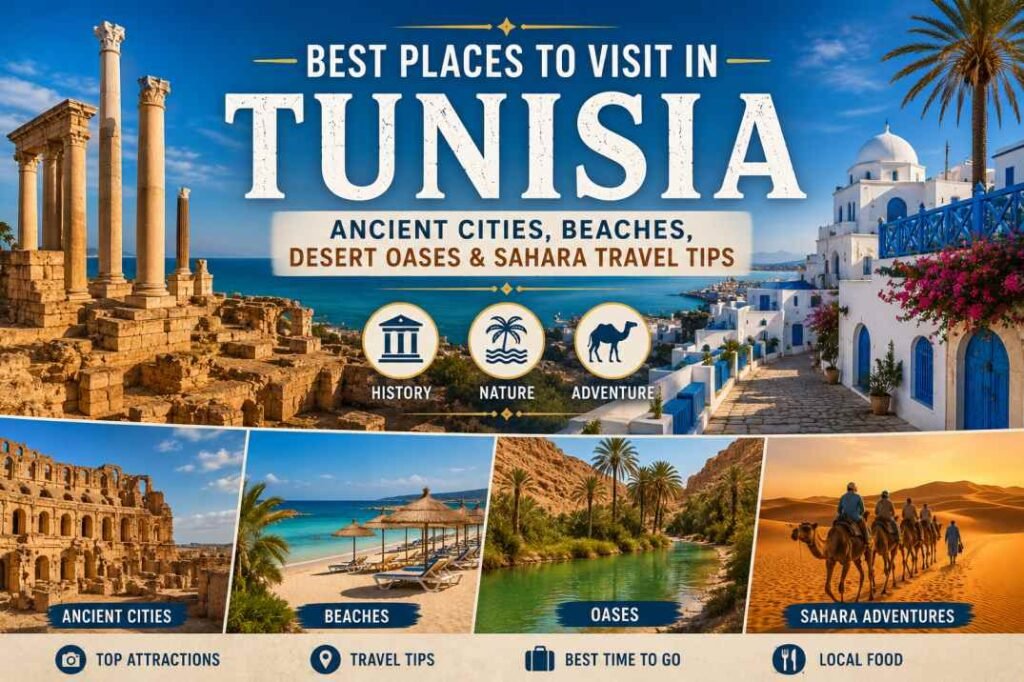 Best Places to Visit in Tunisia: Ancient Cities, Beaches, Desert Oases & Sahara Travel Tips