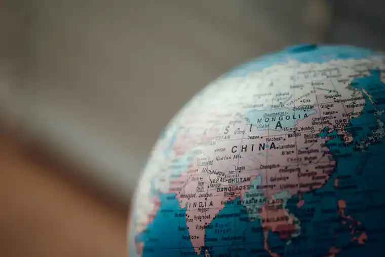 Globe used to explain why every flat map projection has distortion